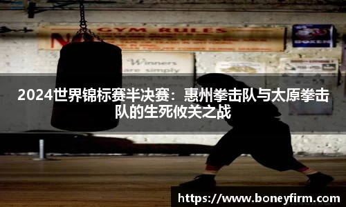 2024世界锦标赛半决赛：惠州拳击队与太原拳击队的生死攸关之战